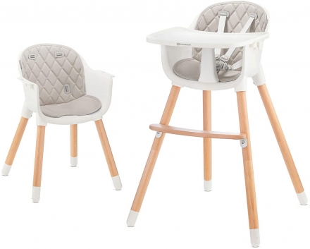 Детский стульчик для кормления Kinderkraft Sienna Gray